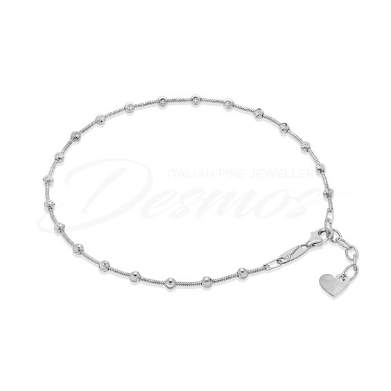 Cavigliera Desmos Donna SFERA in Argento 13 RDIS40 ST RND FT A E 01F 003 00W 23,00 - 13 RDIS40 ST RND FT A E 01F 003 00W 23,00